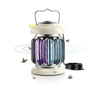 GeckoMan Lampara Antimosquitos Interior Lampara Mosquitos Exterior | Sensor de Luz Automático, Espectro Híbrido, Interruptor Estanco, Uso Interior y Exterior, Jardín, Lampara Mosquitos Exterior