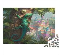 Gecos, Dados y una Ciudad Colorida 1000 Piezas Rompecabezas para Adultos para Amantes O Amigos Imposable 38x26cm/1000pcs