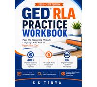 GED® RLA Practice Workbook 2026-2027: Pass the Reasoning Through Language Arts Test on Your First Try - 400+ Practice Questions, 30+ Reading Passages, ... Beginners and Adult Learners (GED® Series)