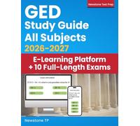 GED Study Guide All Subjects: Complete Review + 10 Full-Length Exams for Adults, Students and ESL Learners (Exam Simulator + Extra Weekly Tests + DART Study Method)