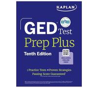 GED Test Prep Plus, Tenth Edition (2026): Includes a Diagnostic Pretest, 2 Full Length Practice Tests, 1000+ Practice Questions, and 60+ Online Videos (Kaplan Test Prep)