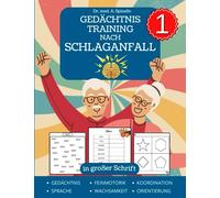 Gedächtnistraining Nach Schlaganfall: Puzzles und Spiele für die Rehabilitation von traumatischen Hirnverletzungen und Aphasie in großer Schrift