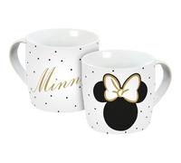 Gedalabels Taza de Minnie Head con lazo, oro falso, 300 ml, dorado