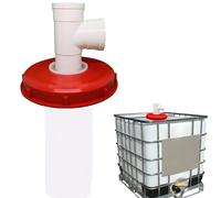 GEDEGOOK F-Forme Filtro de Tapa IBC, Tapa de Tanque IBC Lavable de Nailon con Tapa, Accesorio de Tanque IBC con Filtro de Red para 245 mm Accesorio para Depósito de Agua de Lluvia