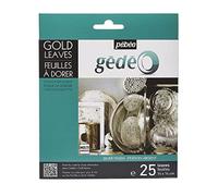 Gedeo Pack de 25 Hojas Doradas Plateadas, 0,02 x 15,5 x 18,5 cm