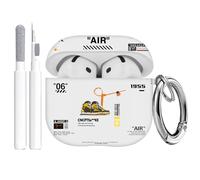 Gedicht Funda protectora compatible con Apple Airpods 4 (2024), de silicona suave con estampado fresco para AirPods de 4 generaciones, funda de baloncesto, funda para Airpods 4 con llavero y kit de