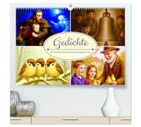 Gedichte. Die berühmtesten deutschsprachigen Verse (hochwertiger Premium Wandkalender 2026 DIN A2 quer), Kunstdruck in Hochglanz: Poetische Meisterwerke der deutschen Lyrik