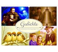 Gedichte. Die berühmtesten deutschsprachigen Verse (Wandkalender 2026 DIN A2 quer), CALVENDO Monatskalender: Poetische Meisterwerke der deutschen Lyrik