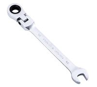 Gedlex Carraca Pequeña 10mm, Acero Cromo Vanadio Llave Carraca Flexible 180º y Llaves Fijas de Horquilla 15º, Resistente al Desgaste, Resistente al Deslizamiento, Resistente a la Oxidación