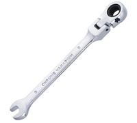 Gedlex Carraca Pequeña 8mm, Llave Carraca Flexible 180° y llave Fija 15°, Cromo-vanadio Llave Inglesa, Resistente a la Abrasión, Antideslizante, Prevención de la Oxidación