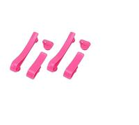 GEDMRT Bogg Bag Accessories | 6 - Piece ABS Hooks Set for Keys/Charms/Cup Holder | Beach Bag Organizer with 3 Sizes | Easy Installation Inside or Outside (Rose Red)