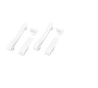 GEDMRT Bogg Bag Accessories | 6 - Piece ABS Hooks Set for Keys/Charms/Cup Holder | Beach Bag Organizer with 3 Sizes | Easy Installation Inside or Outside (White)