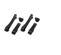 GEDMRT Bogg Bag Accessories | 6 - Piece ABS Hooks Set for Keys/Charms/Cup Holder | Beach Bag Organizer with 3 Sizes | Easy Installation Inside or Outside (Black)