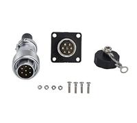 GEDMRT Conector de Enchufe de aviación de 400 V |Conector eléctrico estanco a Prueba de explosiones |7 núcleos para Uso Industrial/Exterior |Soldadura y engarzado, 500 Operaciones de