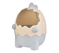 GEDMRT Dinosaur Pencil Holder | Large Capacity Desk Organizer for Pens/Markers/Brushes | Cute Cartoon Stationery Storage Box for Young Users & Adults | Sturdy Plastic Desktop Decor (Blue)