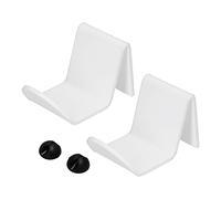 GEDMRT Game Controller Stand | 2 - Pack Acrylic Gamepad Holder with Wire Clamp | Organize Controllers/Headset/Cables | No - Mar Design for Desk/Shelf/Wall