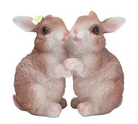 GEDMRT Garden Bunny Statues | Weatherproof Synthetic Material Lawn Decor for Outdoor Gardens/Patios/Yards | Lifelike Rabbit Sculpture with Realistic Details