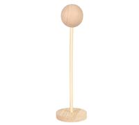 GEDMRT Soporte para peluca para exhibición y almacenamiento |Soporte estable de madera resistente para pelucas/sombreros/bufandas |Postizos protectores de base de troncos compactos (1/3 22-23cm Head