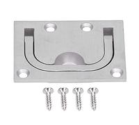 GEDMRT Stainless Steel Floor Yacht Bucket Handle | Built - In Pull - Type Flat Top Lifting Knob | Marine - Grade Hardware for Boats/RVs/Furniture | Easy Flip - Up Design with 4 Screws
