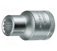 GEDORE red Vaso, Llave de vaso, Accionamiento de 3/4'' 20 mm, Hexagonal, 33 mm de ancho, Herramienta, R71003310, Acero