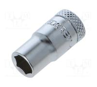 6165910 Zócalo: llave de vaso de 6 ángulos HEX 7mm 1/4" herramienta de acero ...