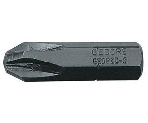Gedore 690 PZD 3 L S-010 - Punta destornillador 1/4", Paquete ventajoso 10 uds, PZ 3 L