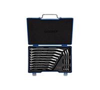 Juego de llaves combinadas de carraca reversible 12 pzas 8-19 mm