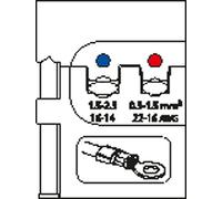 Gedore 8140-02 - Módulo de inserción para terminales de cable aislados 0,5-1,5/1,5-2,5
