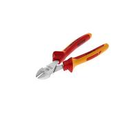 GEDORE Alicates de corte diagonal de fuerza VDE para alambre duro (cuerda de piano) de hasta Ø 1,4-2 mm, Aislado, Electricidad, Longitud 200 mm, VDE 8316-200 H
