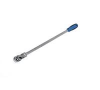 GEDORE Carraca reversible articulada con palanca, Para 1/2 pulgada, Accionamiento 12,5 mm, Larga, Cabezal basculante de 180°, Mango de dos componentes, 1993 GU-10 XL