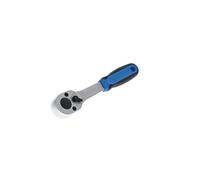 GEDORE Carraca reversible, Para 1/4 pulgada, Accionamiento 6,3 mm, Ángulo de retorno de 15°, Longitud 129 mm, Mango de dos componentes, 2093 U-10
