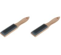GEDORE Cepillo para limas, Para limas y escofinas, Cerdas de 10 mm, Con empuñadura de madera, Cepillo de alambre, Longitud 250 mm, 645 (Paquete de 2)