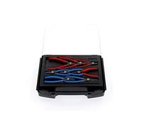 GEDORE Juego de alicates para circlips, 8 piezas, Juego de herramientas para circlips interiores y exteriores, Rectos y acodados en 90°, 1101-005