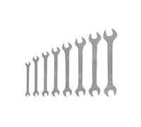 GEDORE Juego de llaves de doble boca, Set de 8 piezas, Ancho de llave 6-22 mm, Métrica, Plana, Set de llaves, Cromado mate, 6-8