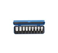 GEDORE Juego de puntas, Juego de vasos de destornillador para tornillos con hexágono interior, 9 piezas, Puntas de atornillador, Herramienta, IN 19 PM
