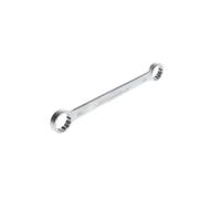 GEDORE Llave de doble anillo, Ancho de llave 24+27 mm, Recta, Plana, Fina, De doce cantos, Perfil UD, Llave, 4 24X27