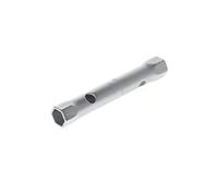 GEDORE Llave de tubo, 17 + 19 mm, Hexagonal, Longitud 155 mm, Herramienta para tuercas de automóviles, 26 R 17x19, Acero cromado
