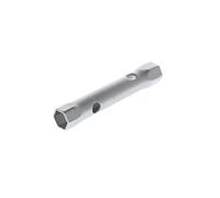 GEDORE Llave de tubo, 25 + 28 mm, Hexagonal, Longitud 195 mm, Herramienta para tuercas de automóviles, 26 R 25x28, Acero cromado