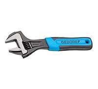 Gedore Llave de boca ajustable 60 S 6 JP – 20 mm, escala, fosfatada, empuñadura de plástico