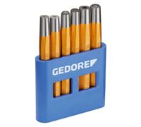 GEDORE Nietzieher Nietkopfsetzer Satz IM PVC Halter 6 Piezas DIN 7255