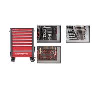 GEDORE Werkzeugwagen WINGMAN red, inkl. 129 Werkzeuge