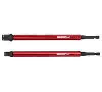 GEDORE red Juego de 2 portapuntas | 200 mm magnético portapuntas con manguito de giro rápido | Para puntas de 1/4" y llaves de vaso de 3/8" / 1/2" | Extra largo para lugares de difícil acceso
