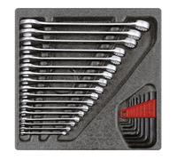 GEDORE RED Juego de llaves combinadas, módulo CT 4/6, 25 piezas