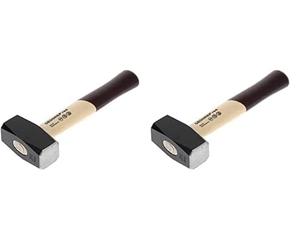 GEDORE red Mazo con empuñadura de madera, Peso de la cabeza 1000 g, Martillo con mango de madera de fresno, Herramienta, Forjado, Cuña circular, R92200040 (Paquete de 2)