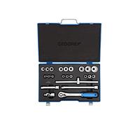 GEDORE D 19 EMU-20 - Juego de llaves de vaso 1/2", 23 pzas UD 8-32 mm