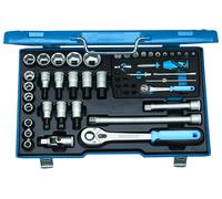 GEDORE Set de Llaves de Conexión 1/4 + 1/2 50-tlg, 6157490