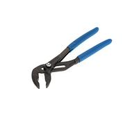 GEDORE Tenaza pico loro, Alicates pico loro, Anchura de sujeción de hasta 37 mm, Posición fija con botón, Seguro antipellizcos, Plana, Cromada, 142 7 TL