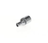 GEDORE Vaso, Llave de vaso, Accionamiento de 1/4'' 6,3 mm, Hexagonal, 4 mm de ancho, Herramienta, 20 4, Acero cromado