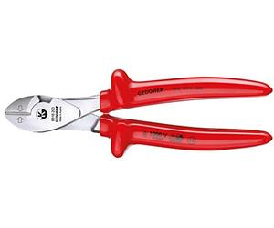 Gedore VDE 8316-180 - Alicate de corte diagonal de fuerza VDE con aislamiento de inmersión 180 mm