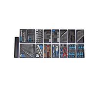 GEDORE Werkzeugwagen 1500 ES-02-2004 0620 Carro Herramientas con 207 Piezas, Color Azul/Negro